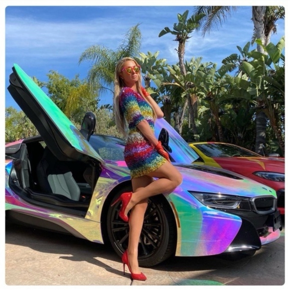 Alice + Olivia “Inka” Rainbow Sequin Mini Dress Size 2 - NWT! - Picture 2 of 6